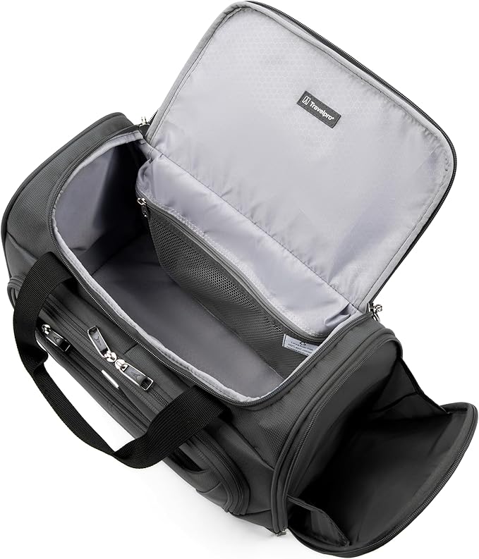 Travelpro Maxlite 5 Softside Expandable Luggage with 4 Spinner Wheels/Soft Underseat Tote, Lightweight Suitcase, Men and Women, Shadow Grey, 2-Piece Set (Tote/20)