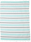 Sand Cloud Extra Large Turkish Beach Towel - Sand Free - 100% Organic Turkish Cotton Yarn - Quick Dry Towel for Beach, Picnic Blanket or Throw - As Seen on Shark Tank - Tie Dye (Mint Baja)
