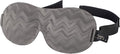 Bucky Ultralight Travel & Sleep Chevron Eye Mask, Gray, One Size
