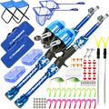 DaddyGoFish Kids Fishing Pole - Rod Reel Combo Tackle Box Starter Set - First Year Small Gear Kit for Boys Girls Toddler Youth Age Beginner Little Children