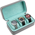 Watch Travel Case for Men | Leather Watch Case with 3 Slots | Perfect Travel Watch Organizer | Portable Watch Carrying Case for Men