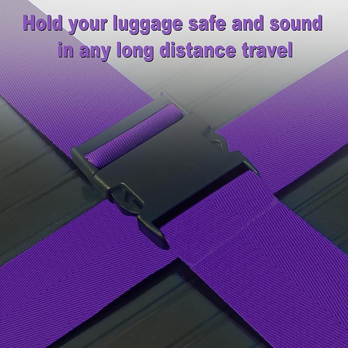 Luggage Straps for Suitcases TSA Approved Travel Belt 4 Pack by Chelmon