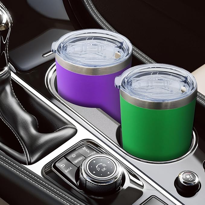 20oz Tumbler Bulk Stainless Steel Tumblers with Lid Vacuum Insulated Double Wall Travel Coffee Mug Powder Coated Tumbler Cup for Hot and Cold Drinks(Purple, 12 pack)
