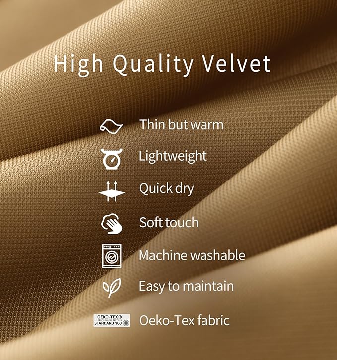 Travel Blanket Lightweight and Breathable, 67 x 48 in Soft Airplane Flight Blanket for Travelers, Foldable Camping Sheet with Stuff Sack for Train, Camp, backapcking, office, home(Creamy Brown)