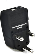 Ceptics European Travel Plug Adapter – Converts USA to EU, Asia and Italy Outlet – Type A to Type C converter - Use in Germany, Spain, & More - 6-Pack