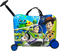 Fast Forward Ride-On 18" Suitcase For Kids/Tow-Along Toddler Carry-On Luggage With Wheels (Toy Story)