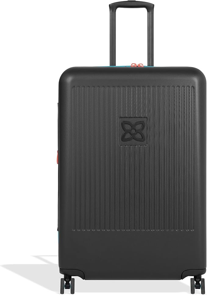 Sherpani Meridian, 29 Inch Travel Hardside Luggage, Durable Hardshell Luggage, Expandable Suitcase with 4 Double Spinner Wheels, Checked Luggage for Women (Chromatic)