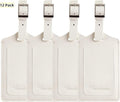 Travelambo Luggage Tags for Suitcases PU Leather Travel Tags Bag Tags Privacy Protection Travel Essentials