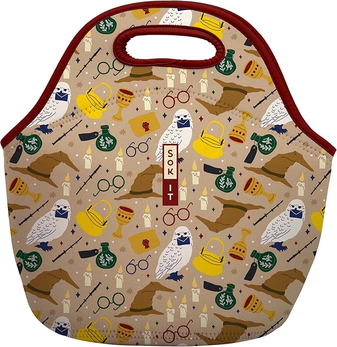 Sok It LunchTote Zippered Bag Insulated Neoprene Caddy (Horcrux, Large 4.5 Quart Lunch Tote)