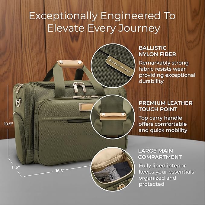 Briggs & Riley Travel Duffel Bag - Weekender & Overnight Luggage for Women & Men, Softside Bag