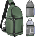 K&F CONCEPT Camera Sling Bag Crossbody Bag Camera Shoulder Backpack DSLR/SLR/Mirrorless Photography Bags Compatible with Canon/Nikon/Sony/Fuji/Gopro/DJI