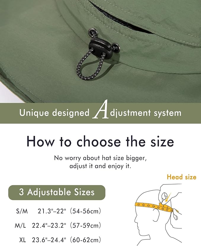 UV 50 Sun Hat for Women Wide Brim with Ponytail Hole Summer Packable Sunhat for Beach Fishing Hiking Gardening Waterproof