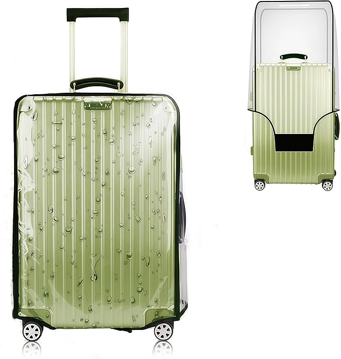24 Inch Luggage Covers for Suitcase TSA Approved,Carry On Luggage Cover Protector Suitable 24-25 inch Clear 1.5mm Thickness Protector Bag PVC Clear Suitable for Long Travel Accessories