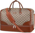 Weekender Bag for Women, Travel Duffel Bag Carry On Overnight Bag with Shoe Compartment Large Nylon Travel Weekend Tote Bag