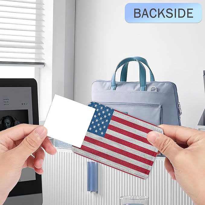 Luggage Tags for Suitcase,American Flag Luggage Tags of Set 2 Leather Identifiers Privacy Cover with Stainless Steel Loop for Women Men Travel Bag Suitcase