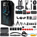 GoPro HERO11 (Hero 11) Black - Waterproof Action Camera with 5.3K Video, 27MP Photos, 1/1.9" Sensor, Live Streaming, Webcam, Stabilization + 64GB Card, 50 Piece Accessory Kit and 2 Extra Batteries