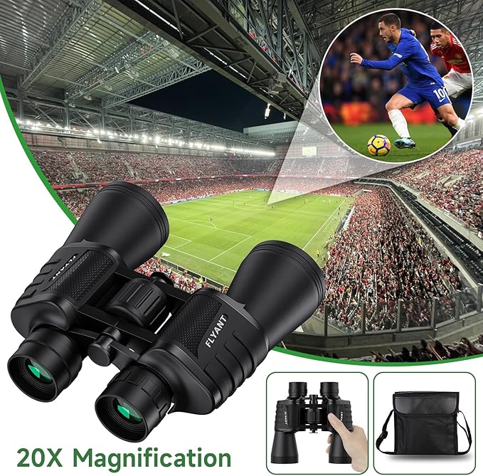 20x50 High Powered Binoculars for Adults, Waterproof Compact Binoculars with Low Light Vision for Bird Watching Hunting Camping Travel Cruise Hiking Sports Stargazing, Christmas Birthday Gifts for Men