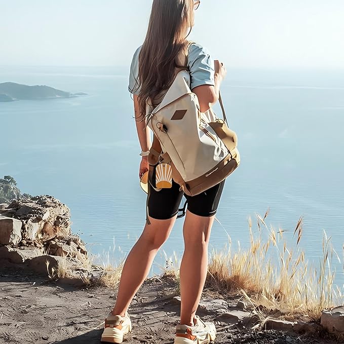 Orange Sun Print Boho Luggage Tag for Suitcase Set of 2 PU Leather Cute Luggage Tags with Stainless Metal Loop ID Label Privacy Flap Suitcase Tags for Women and Men Travel