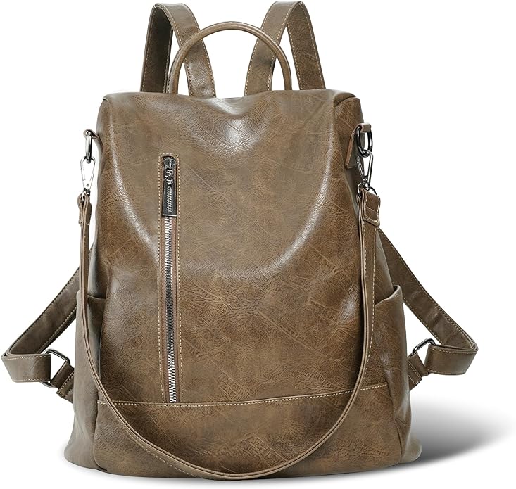 Women Backpack Purse PU Leather Anti-theft Casual Shoulder Bag Fashion Ladies Satchel Bags