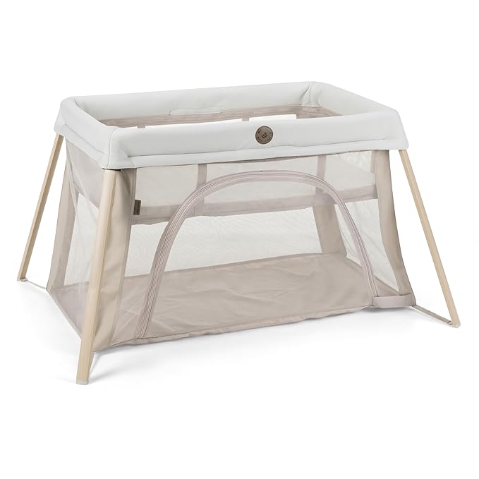 Maxi-Cosi Calao Travel Playard, Infant Bassinet, Toddler Playpen, Portable, Lightweight, Foldable, Easy Setup, with Carry Bag, Breathable Mesh, Classic Oat