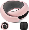 Neck Pillow Airplane,100% Pure Memory FoamTravel Neck Pillow Travel Neck Support Ergonomic &Portable Design Best for Sleeping Plane Car Train Office Flight (Light Pink)