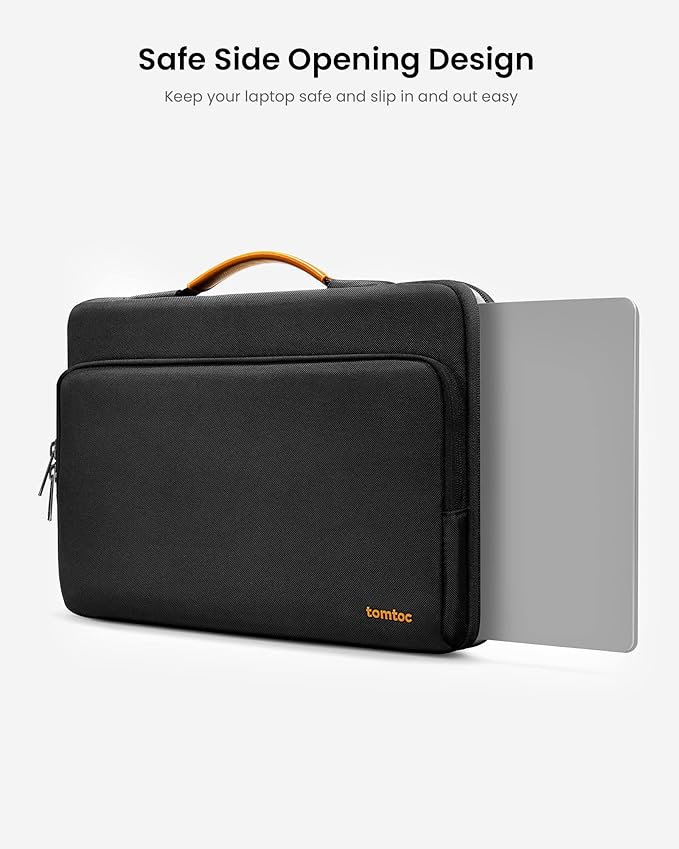 tomtoc 360 Protective Laptop Carrying Case for 13-inch New Surface Pro 11th, Copilot+PC 2024, Surface Pro 10/9/8/X with Signature Keyboard/X Keyboard, Water-Resistant Laptop Sleeve, Black