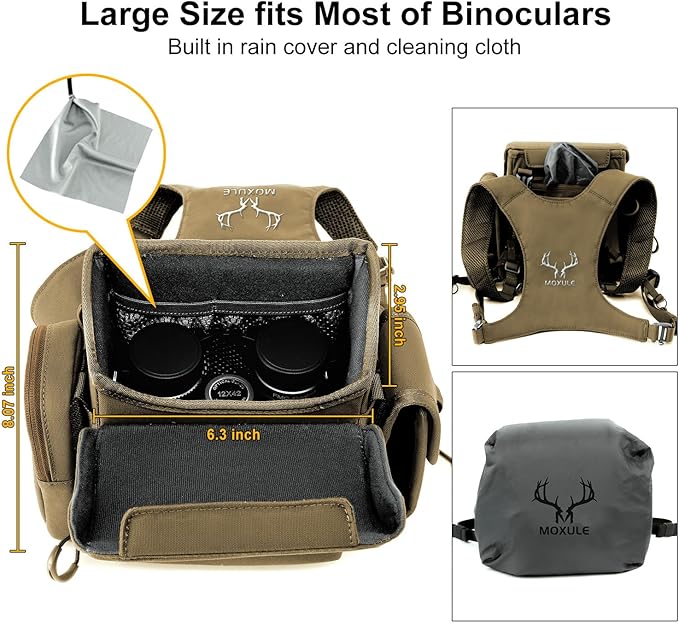 Binocular Harness Chest Pack: Bino Case with Rangefinder Pocket