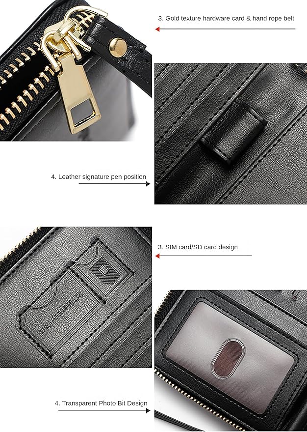 Rowgins Rfid Blocking Passport Holder Wallet, Rowgins Rfid Passport Holder with Zipper, PU Leather PassportHolder for Travel (GRAY)