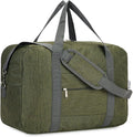 For Spirit Airlines Personal Item Bag 18x14x8 Foldable Travel Duffel Bag Tote Duffle Carry on Luggage for Women and Men 30L (Army Green (With Shoulder Strap))