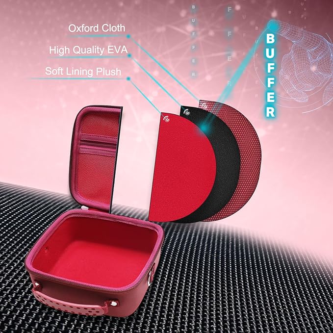 Hard Camera Case Bag Compatible with Canon EOS Rebel T7/T100/T6/R50/R6 or Kodak Pixpro AZ405/AZ425/AZ255/AZ401/AZ252/AZ528 DSLR Camera,for Canon Sony Kodak Panasonic Nikon Mirrorless Camera,Red