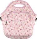 Sok It LunchTote Zippered Bag Insulated Neoprene Caddy (Cherry Bomb, X-Large 6.5 Quart Lunch Tote)