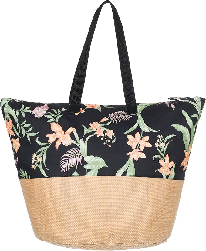 Roxy Women's Beach Tote Bag | Travel | Vacation | Straw | Lightweight | Breathable