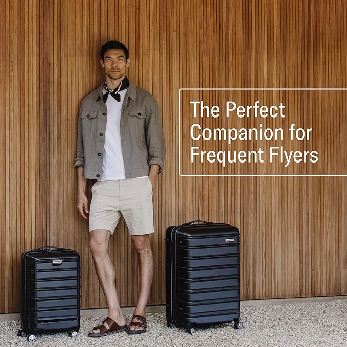 Samsonite Omni 2 Carry-On Hardside Luggage with 360° Spinner Wheels - Scratch Resistant Hardshell - TSA, Airline-Approved - Expandable Polycarbonate Shell for Lightweight Travel - Nova Teal