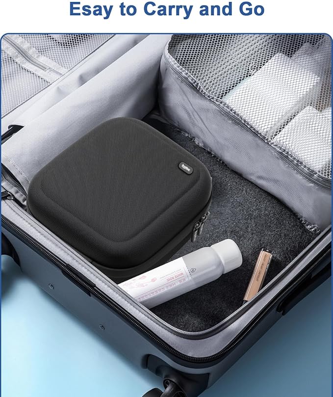 Krypthos Travel Camera Storage Case Compatible with Canon EOS Rebel T7/ R100/ R50/ 90D/ 2000D Nikon D7100/ D7500 Sony Alpha ZV-E10, Camera Protective Storage Holder Organizer Bag Carrying Bag
