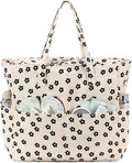 LEDAOU Beach Bag Waterproof Sandproof Women Tote Bag Pool Bag with Zipper for Gym Grocery Travel with Wet Pocket