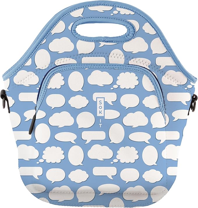 Sok It LunchTote Zippered Bag Insulated Neoprene Caddy (Big Ideas, X-Large 6.5 Quart Lunch Tote)