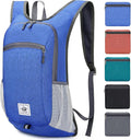 Esup 15L Lightweight Hiking Backpack Foldable Small Travel Backpack Packable Camping Backpack for Women Men (Sky blue)