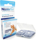 Sea-Band Anti-Nausea Acupressure Wristband for Motion & Morning Sickness, 1 Pair, Gray