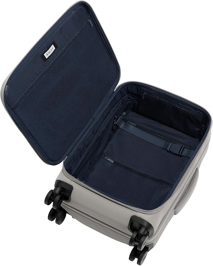 Away Softside Carry-On Suitcase, 22 Inch Lightweight, Expandable High-Strength Nylon Luggage With Spinner Wheels, Meets Requirements for Most Major Airlines, Cloud Gray