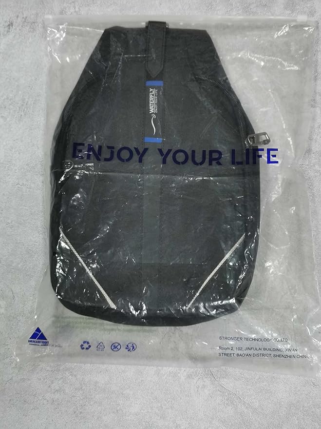 WATERFLY Small Crossbody Sling Backpack Anti Theft Backpack for Traveling Chest Shoulder Bag
