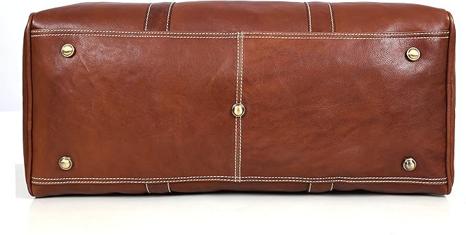 Leather Duffel Bag for Men & Women Travel, Weekend, Overnight, Gym Bag
