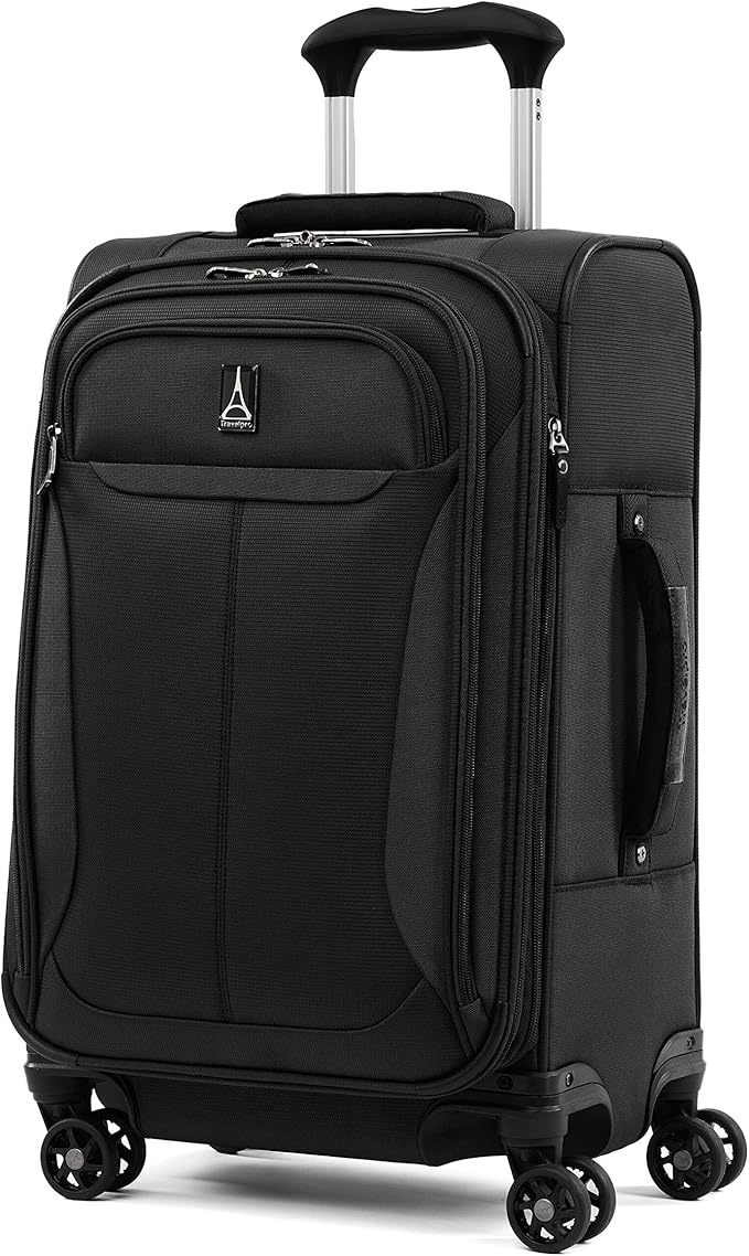 Travelpro Tourlite Softside 2-Piece Set, Expandable Luggage with 4 Spinner Wheels, Lightweight Suitcase, 21" Carry-On, 29 Check Large, Black