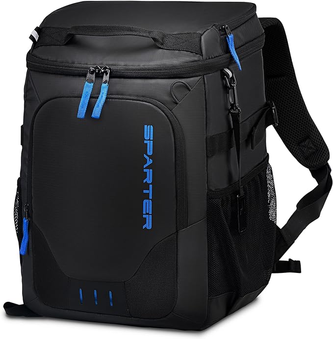 SPARTER Backpack Cooler Insulated Leak Proof 33/49 Cans, 2 Insulated Compartments Thermal Bag, Portable Lightweight Beach Travel Camping Lunch Backpack for Men and Women