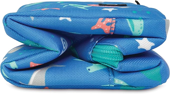 PackIt Freezable Snack Box, Sea Shark, Built with ECOFREEZE® Technology, Collapsible, Reusable, Zip Closure with Buckle Handle, Designed For Work Snacks, Fresh Snacks On the Go, Adults, and All Ages