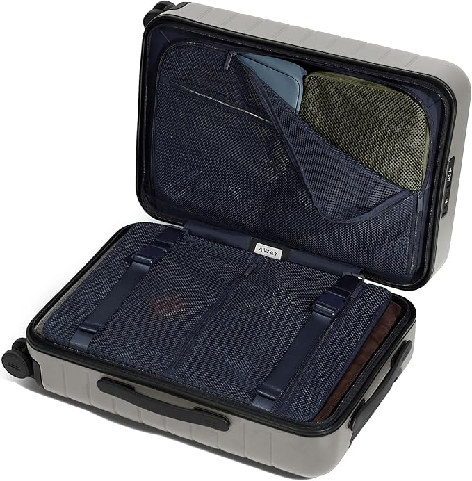 Away Carry-On Luggage, Lightweight Hardside Suitcase with Spinner Wheels, 22 Inch Airline Approved, TSA Lock, Cloud Gray