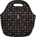 Sok It LunchTote Zippered Bag Insulated Neoprene Caddy (Furry Footprints, Large 4.5 Quart Lunch Tote)
