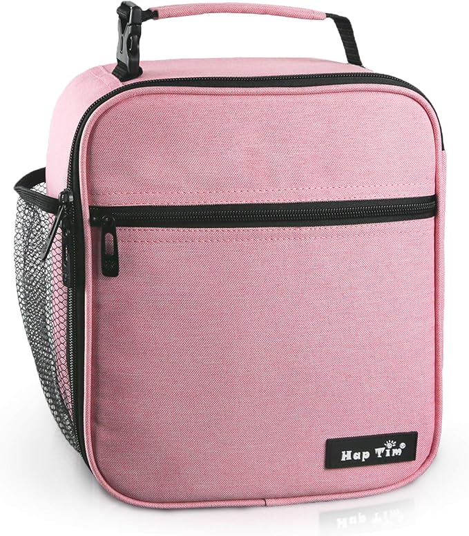 Hap Tim lunchbox for Adult, Insulated Lunch Bag for Women, Reusable Lunch Box, Spacious Lunchbag, Pink (18654-PK)