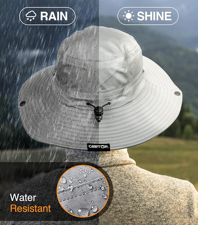 GearTOP Safari Sun Hat for Men and Sun Hats for Women UV Protection UPF 50+ Hiking, Gardening, Fishing