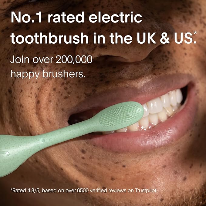 SURI Sonic Electric Toothbrush with UV Travel Case - 40-Day Battery- Designed in California - Electric Toothbrushes Adults - Slim Travel Tooth Brush