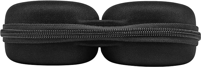 Double Watch Travel Case Storage Holder Box for 2 Watches | Dual Tough Portable Protection w/Zipper Fits All Wristwatches & Smart Watches Up to 50mm (Black)